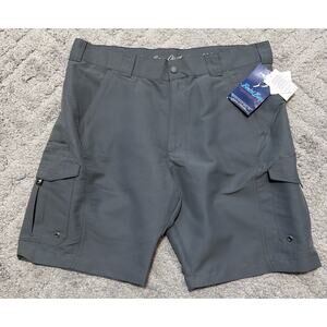BIMINI BAY OUTFITTERS MENS 38 SHORTS SMOKE Grey NWT Active Outdoors Fishing